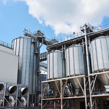 agricultural silos building exterior